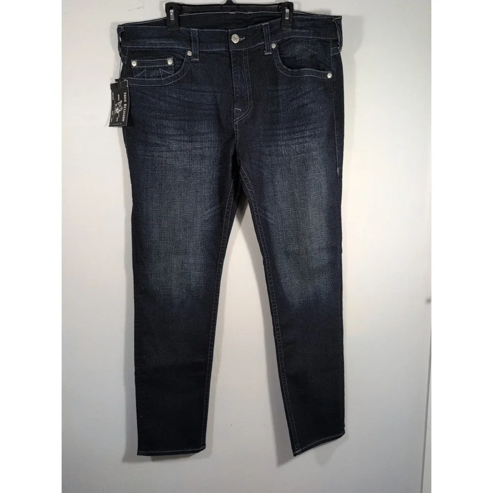 True Religion Rocco Jeans Relaxed Skinny‎ No Flap SN Men's 40 NEW